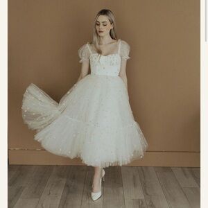Ava gowns daisy dress viral TikTok Elegant White Tulle Dress